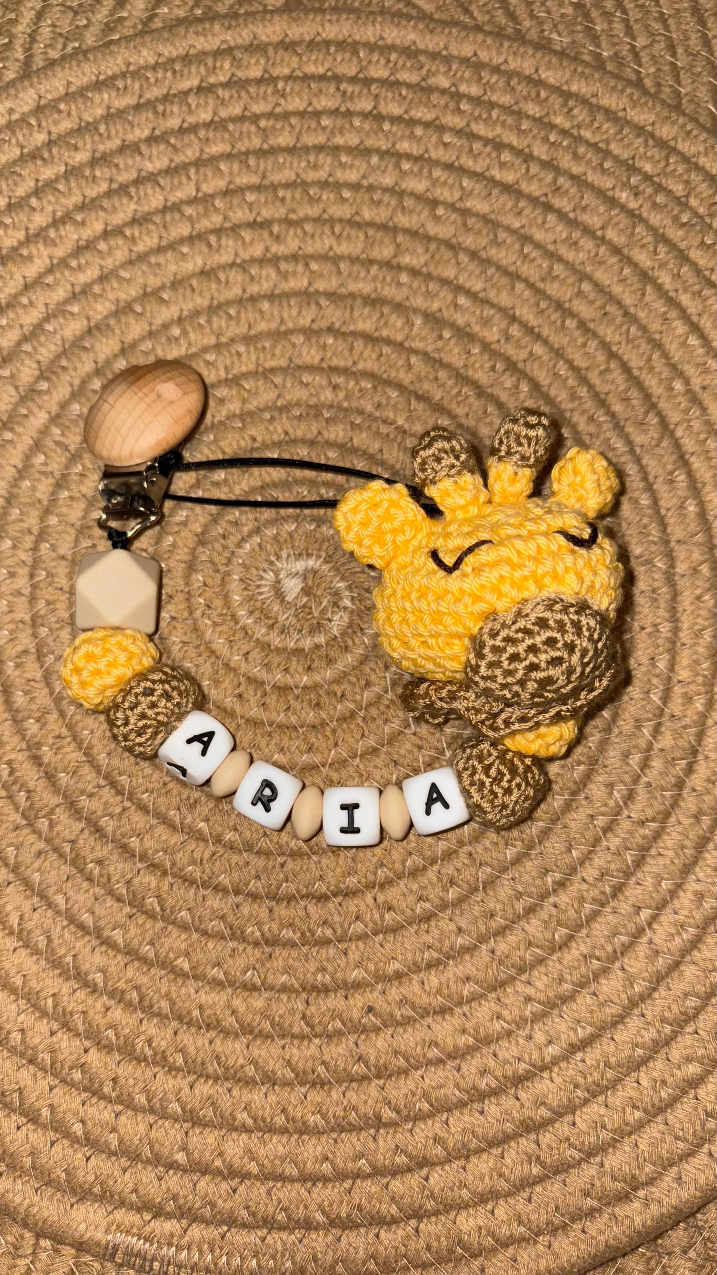 Chupetero silicona-croché