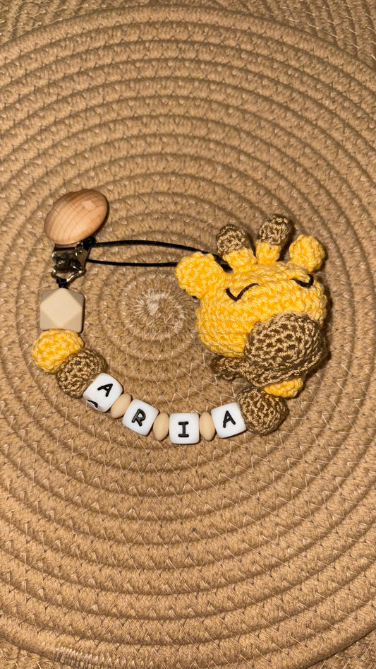 Chupetero silicona-croché