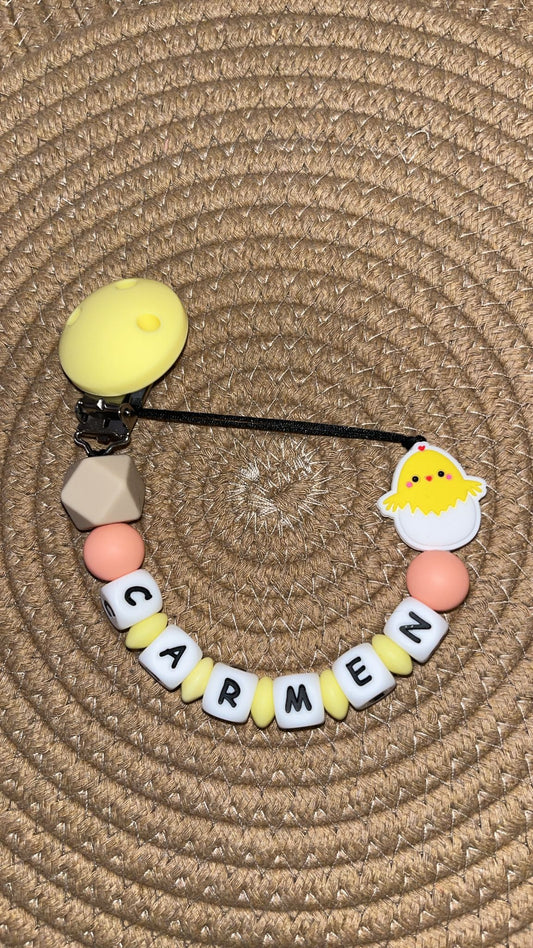 Chupetero con clip de silicona